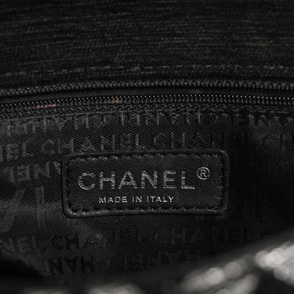 Chanel Tweed CC Cruise Small Chain Flap Black Silver 6 of 19