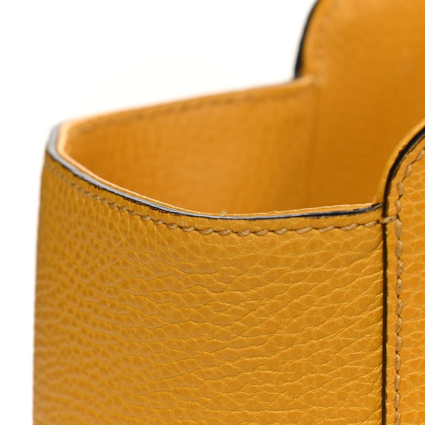 Dollar Calfskin Medium Swing Tote Yellow