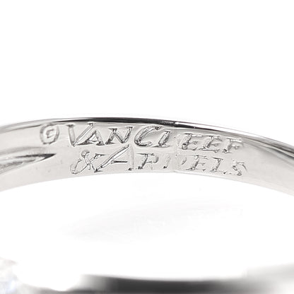 Van Cleef & Arpels Platinum Diamond 1.16ctw Large Fleurette Ring 53 6.25 5 of 6