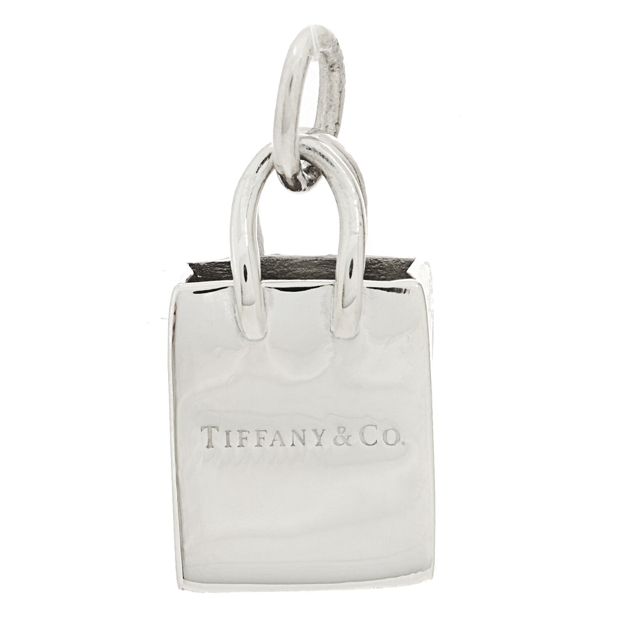 Tiffany Sterling Silver Shopping Bag Charm 1 of 3