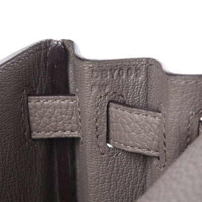 Hermes Taurillon Clemence Kelly Ado Backpack Etain 7 of 8