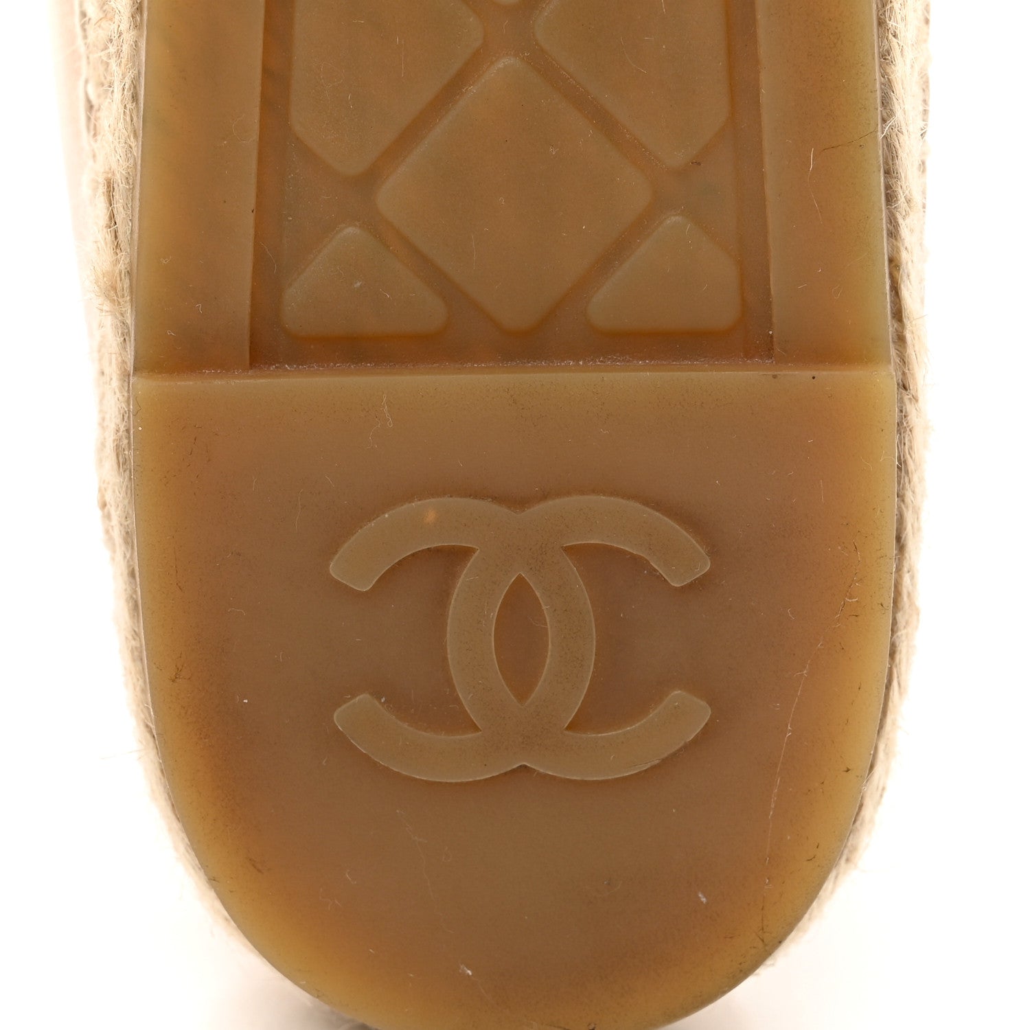 Chanel Lambskin CC Espadrilles 39 Beige Black 8 of 11