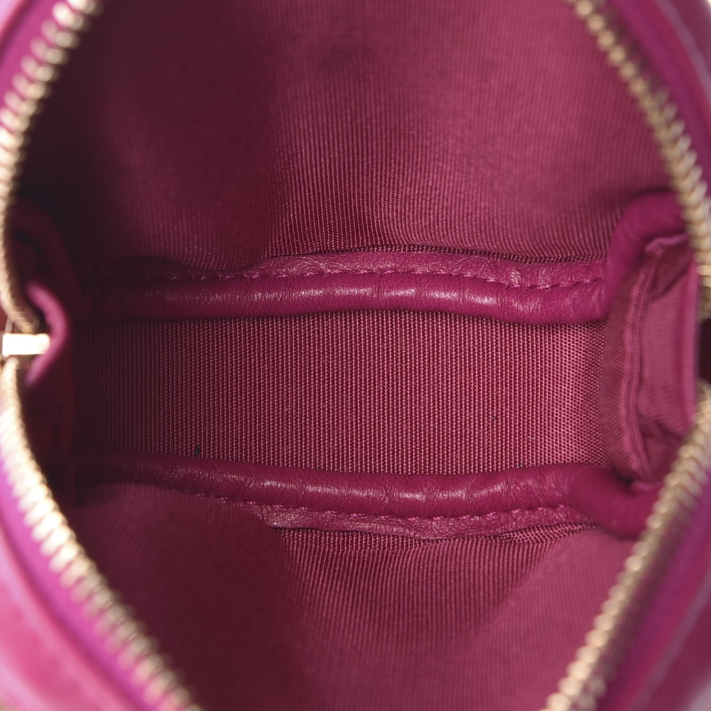 Wool Tweed Lambskin Quilted 19 Wallet On Chain WOC and Coin Purse Fuchsia