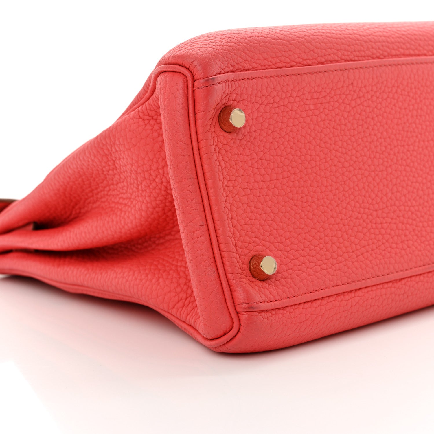 Hermes Togo Kelly Retourne 32 Rouge Pivoine 8 of 13