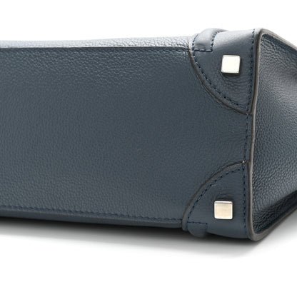 Celine Baby Drummed Calfskin Micro Luggage Petrol 9 of 9