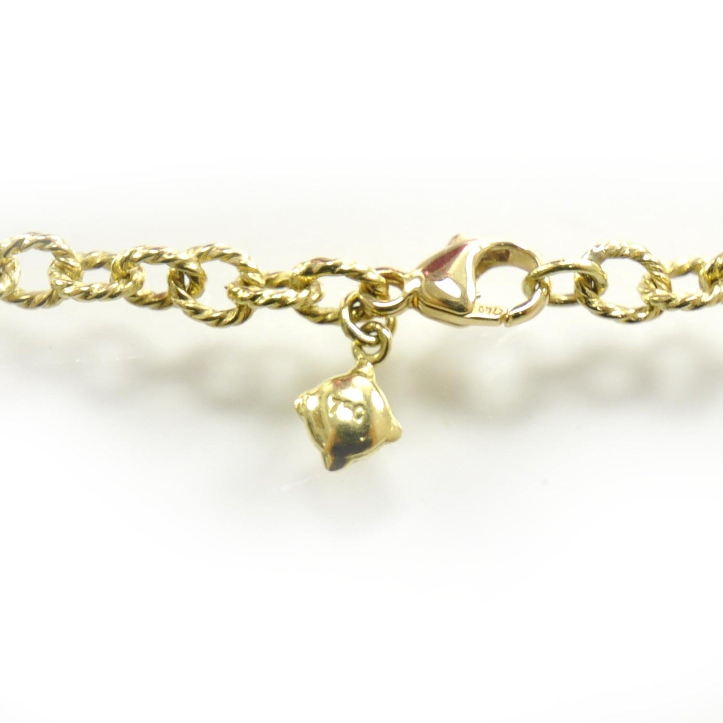 18k Gold Pave Diamond and Tahitian Pearl Necklace