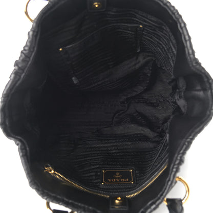 Prada Nappa Gaufre Tote Black 5 of 13