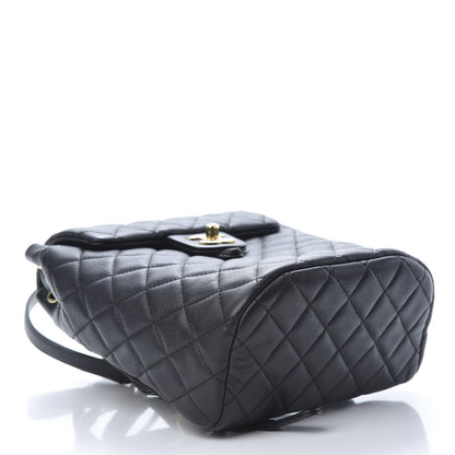 Chanel Calfskin Quilted Mini Urban Spirit Backpack Black 3 of 9
