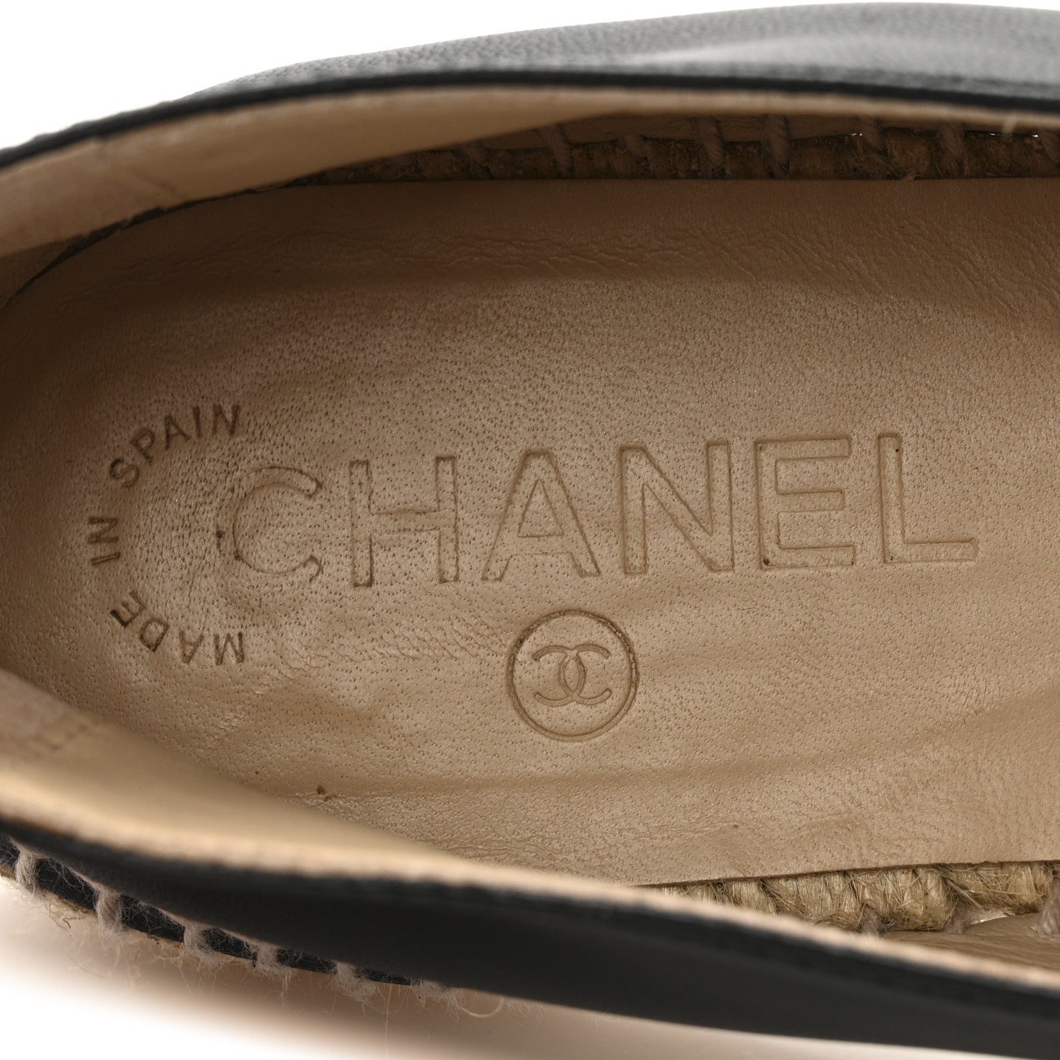 Chanel Lambskin CC Espadrilles 39 Black 7 of 11