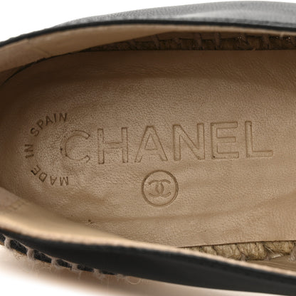 Chanel Lambskin CC Espadrilles 39 Black 7 of 11