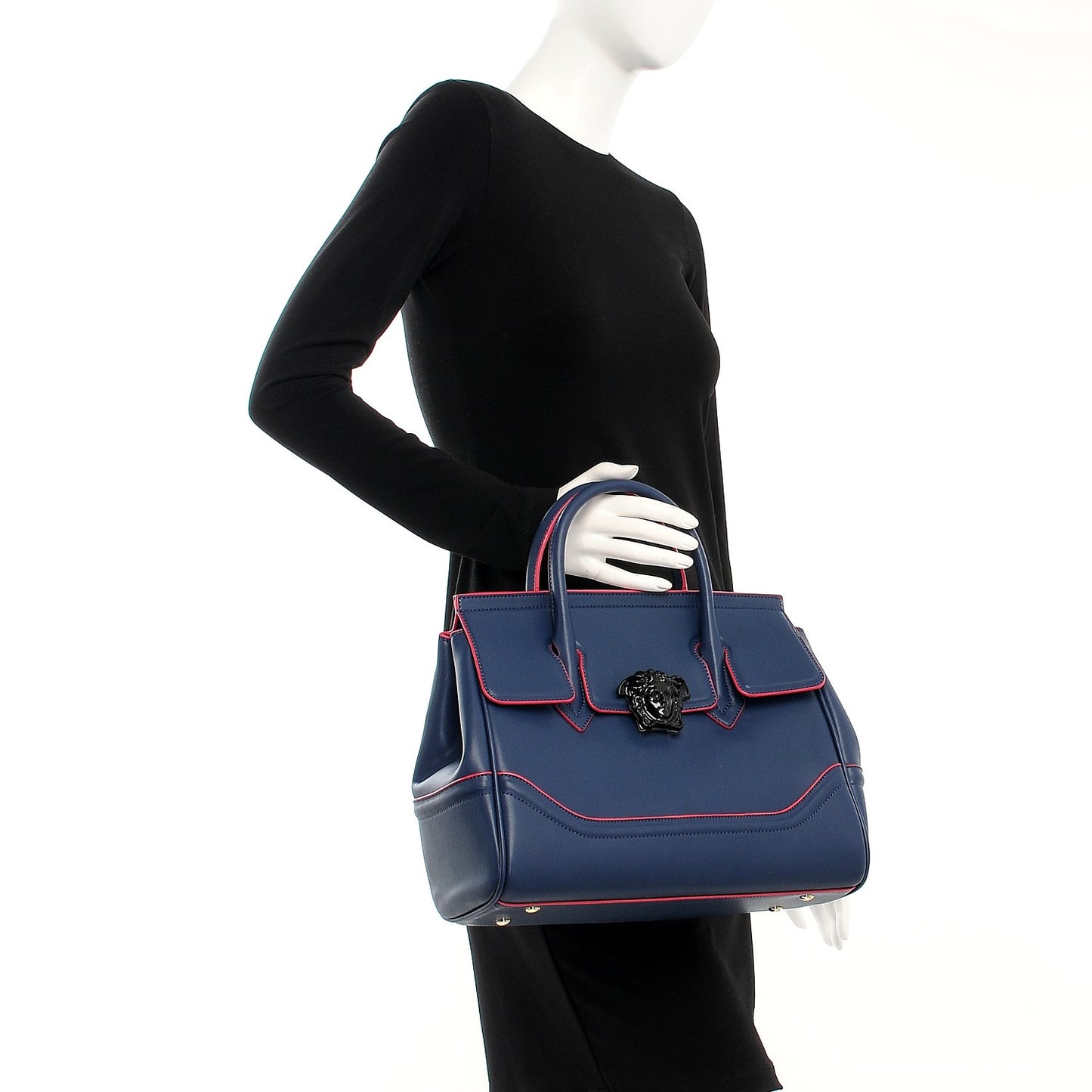 Calfskin Large Palazzo Empire Bag Deep Navy