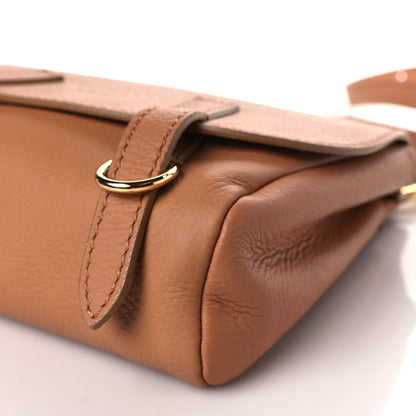 Burberry Soft Grain Calfskin Studded Baby Bridle Saddle Bag Camel 8 of 9