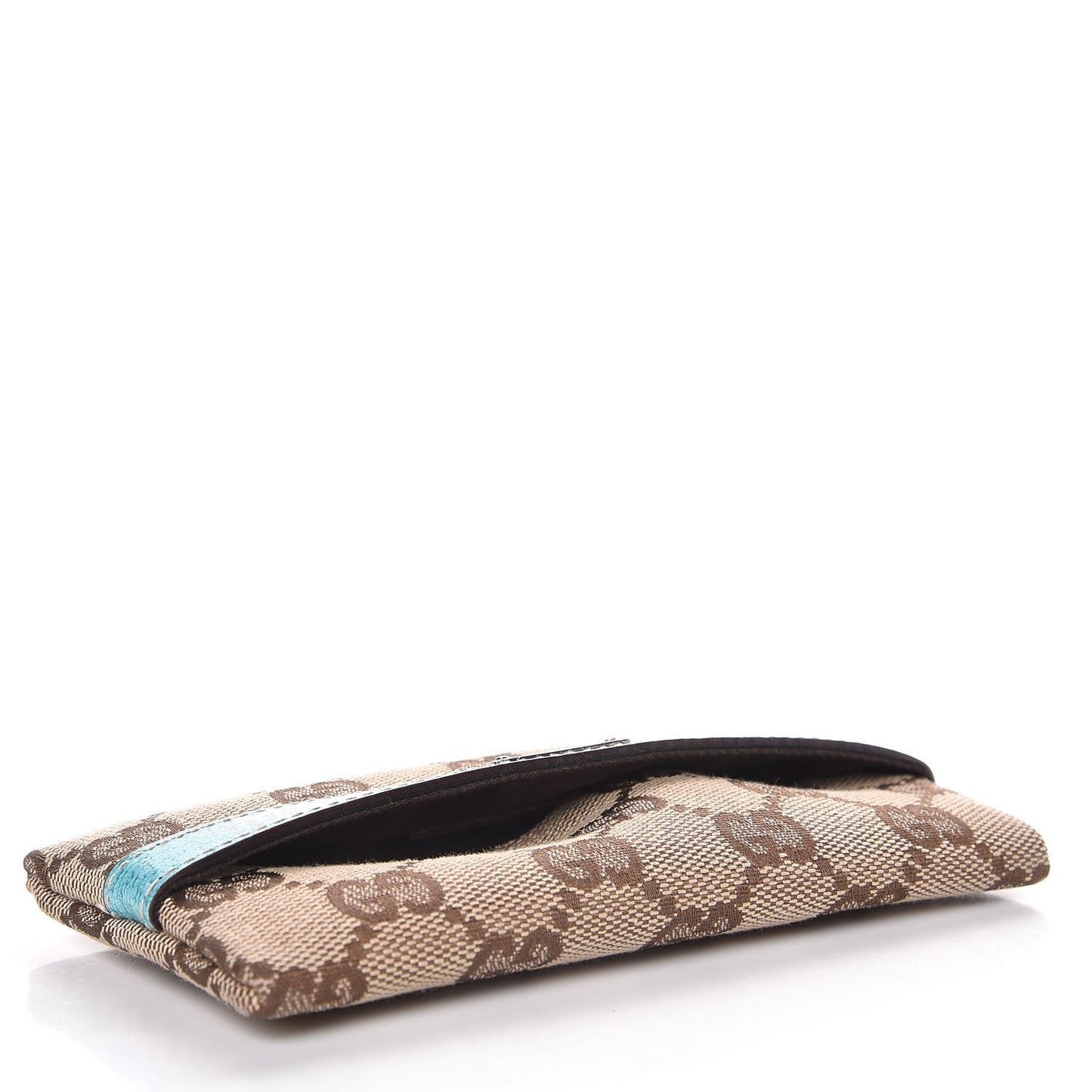 Monogram Tissue Holder Turquoise