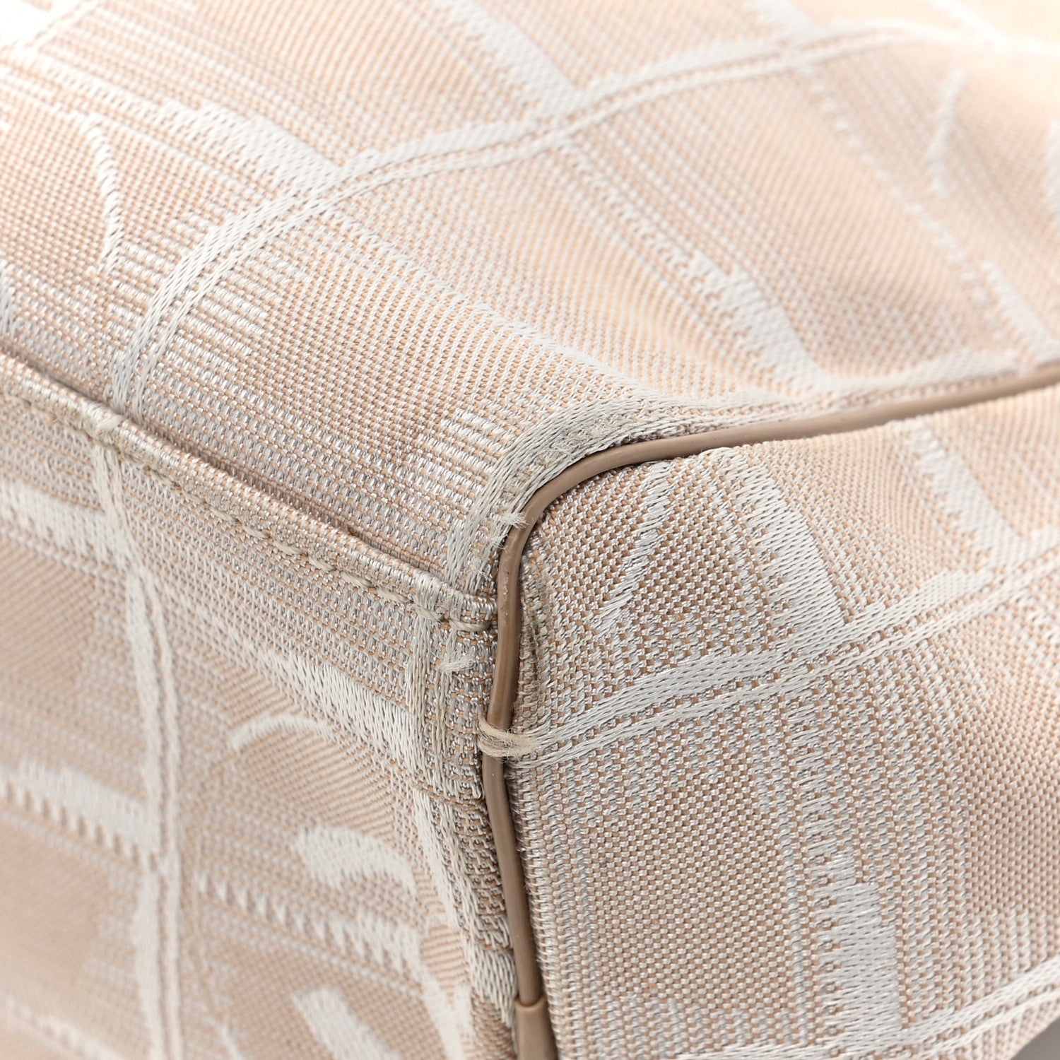 Chanel Nylon Travel Backpack Beige 12 of 14