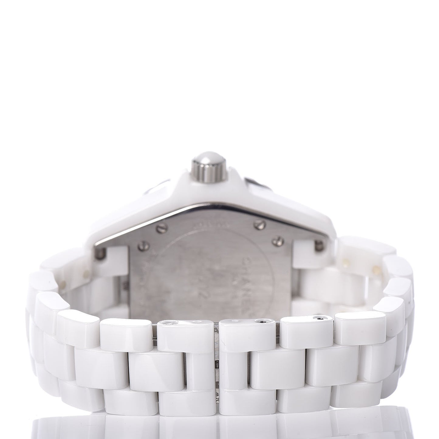 Stainless Steel Ceramic 33mm J12 Quartz Watch White
