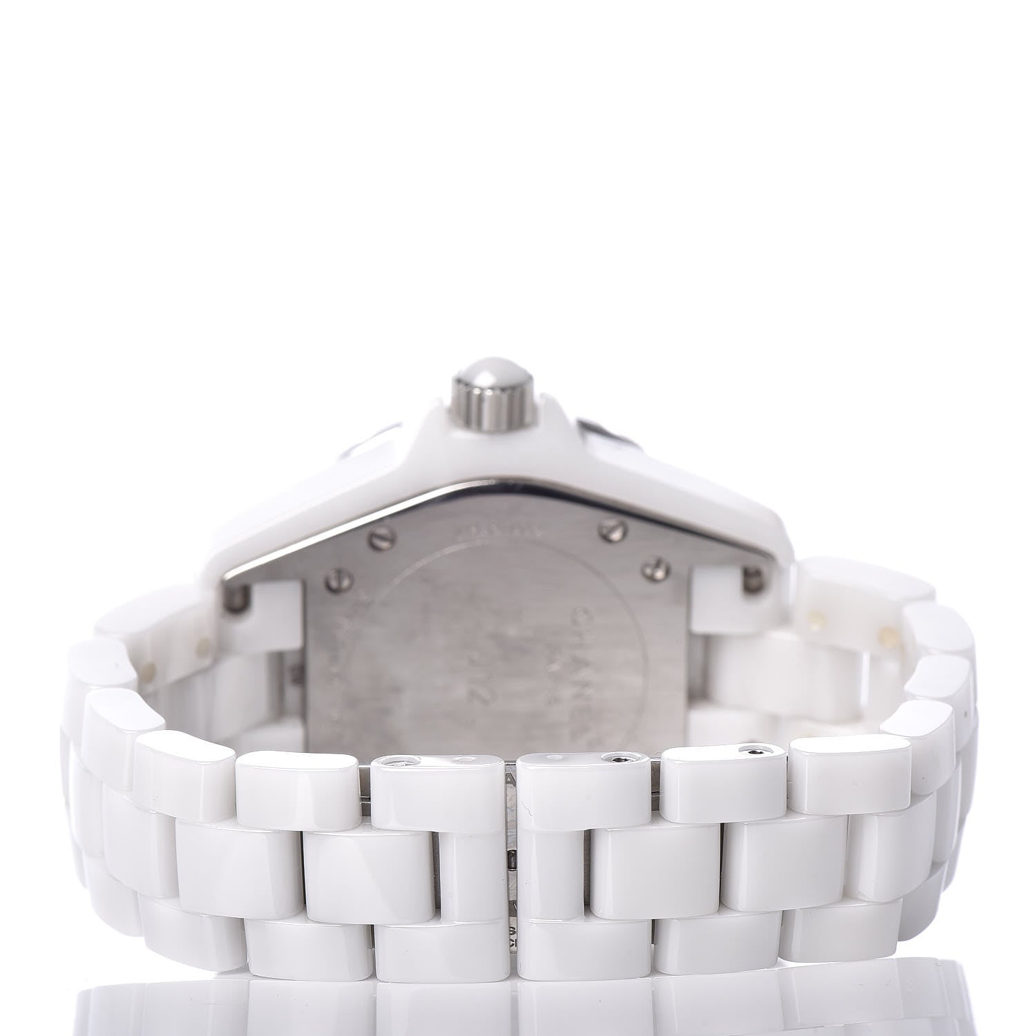 Chanel Stainless Steel Ceramic 33mm J12 Quartz Watch White 4 of 9