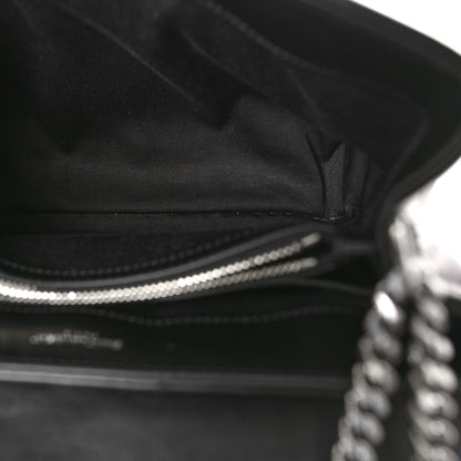 Saint Laurent Calfskin Y Quilted Monogram Small Loulou Chain Satchel Black 5 of 8