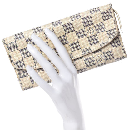 Louis Vuitton Damier Azur Emilie Wallet 2 of 14