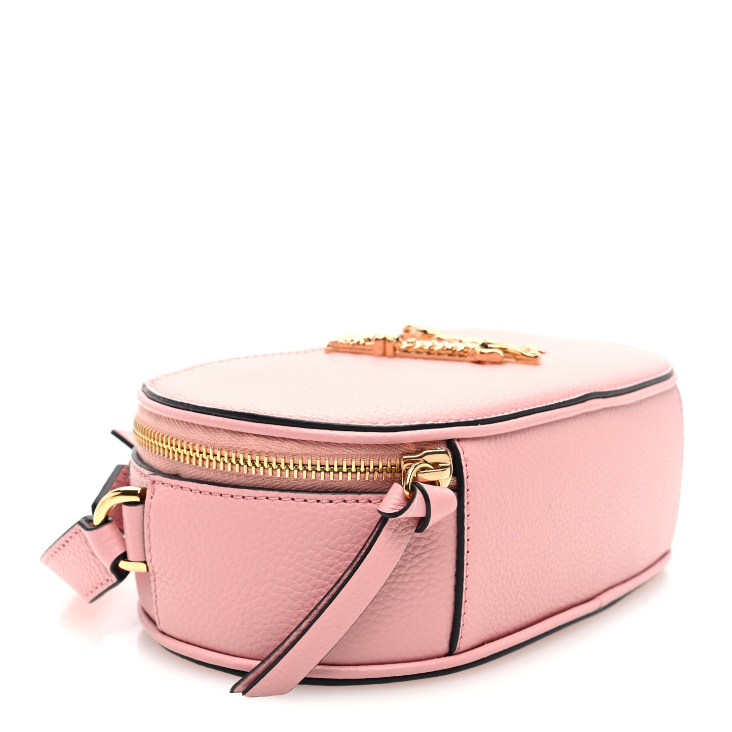 Grainy Calfskin Virtus Top Handle Camera Bag Pink