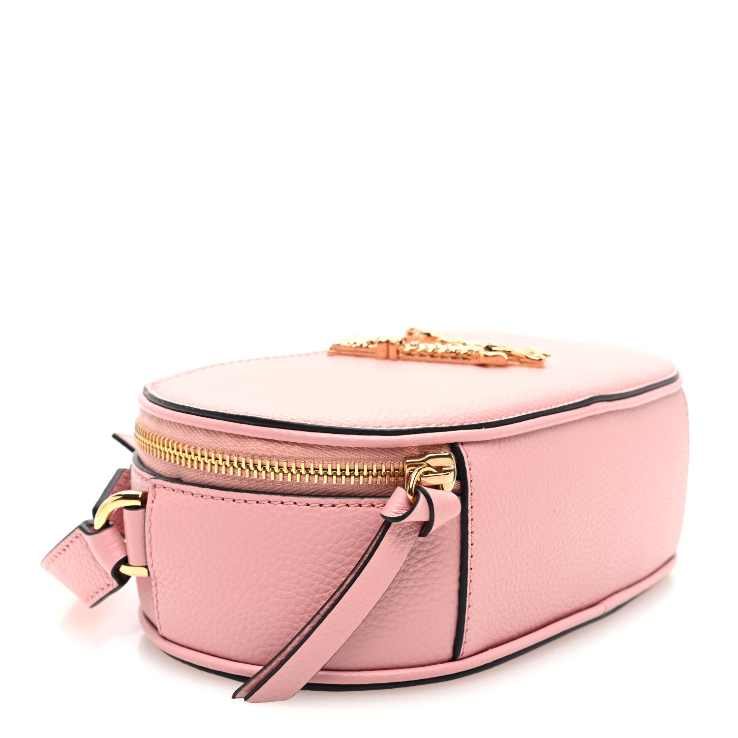 Versace Grainy Calfskin Virtus Top Handle Camera Bag Pink 4 of 9