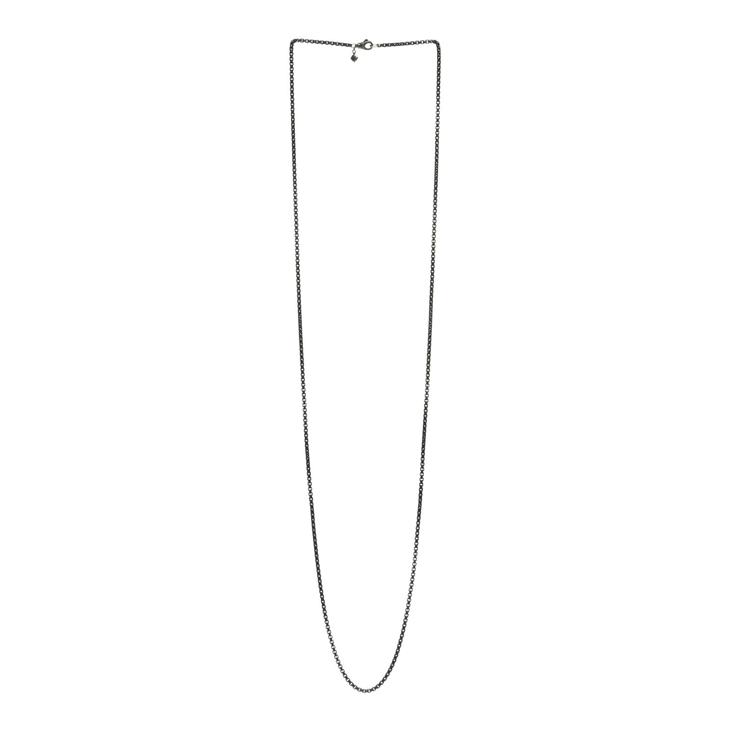 David Yurman Darkened Sterling Silver 2.7mm Box Chain Necklace 36" 3 of 4