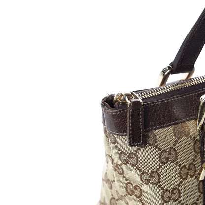 Gucci Monogram Small Abbey Tote Dark Brown 20 of 20