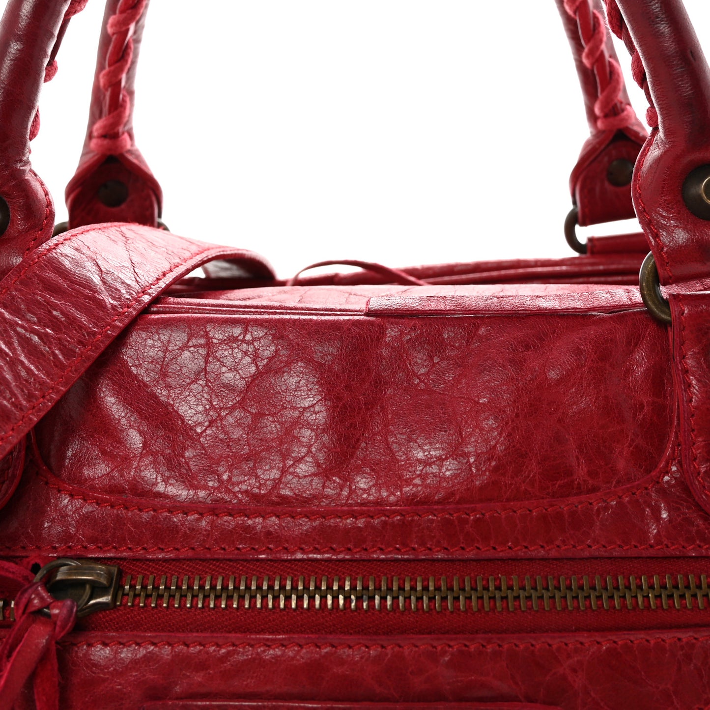 Agneau Classic Hardware Box Bag Cassis