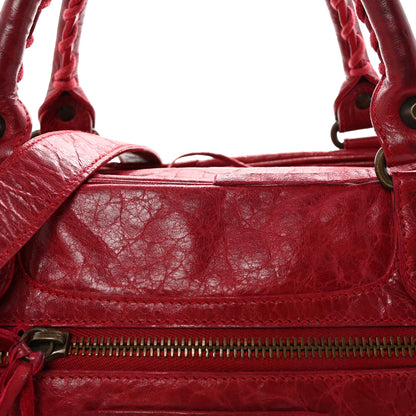 Balenciaga Agneau Classic Hardware Box Bag Cassis 8 of 10