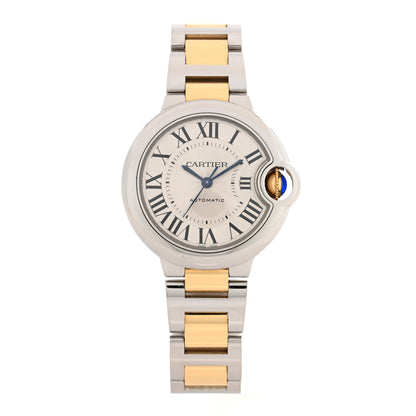 Cartier Stainless Steel 18K Yellow Gold 33mm Ballon Bleu De Cartier Automatic Watch 1 of 5