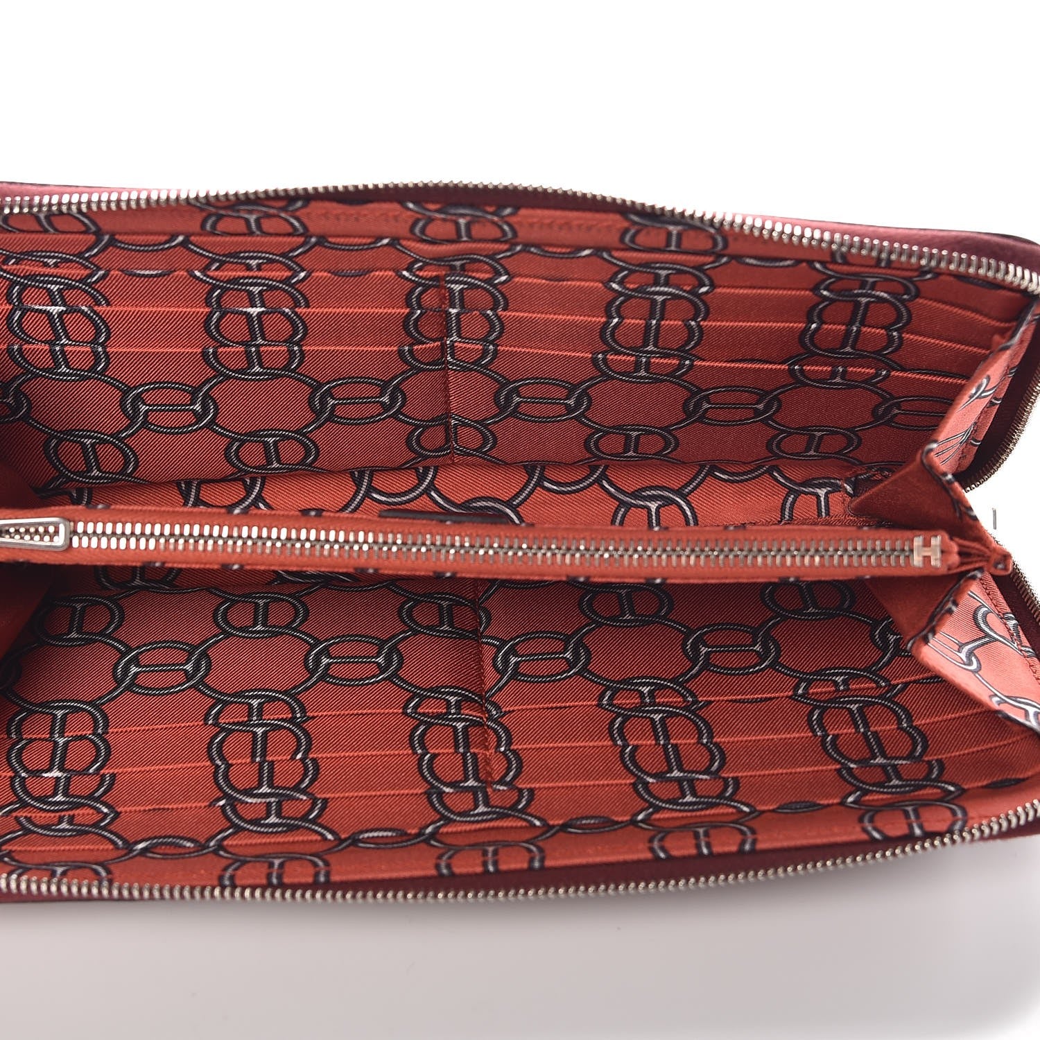 Hermes Epsom Silk'In Wallet Bordeaux 5 of 7