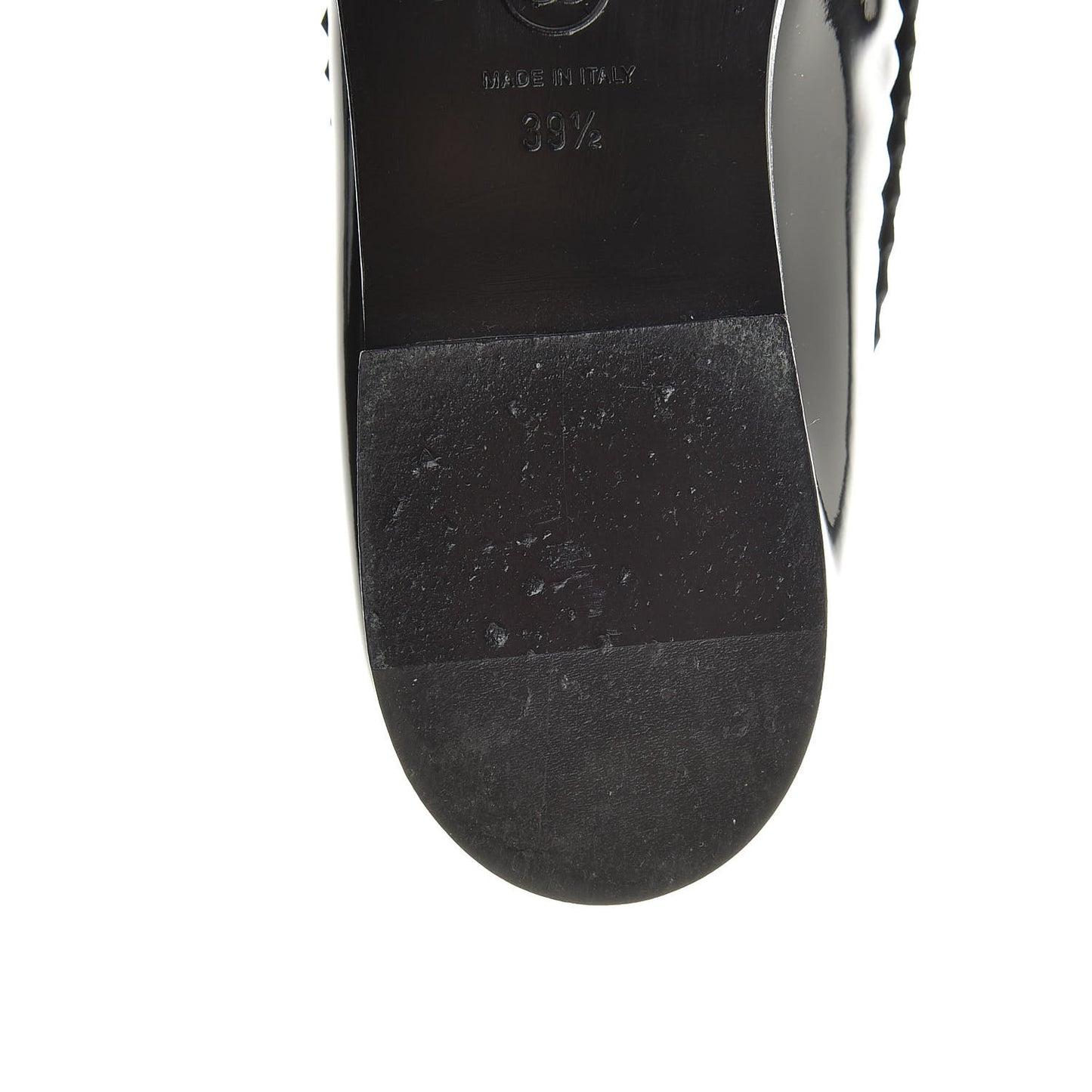 Patent CC Mocassin Loafers 39.5 Black