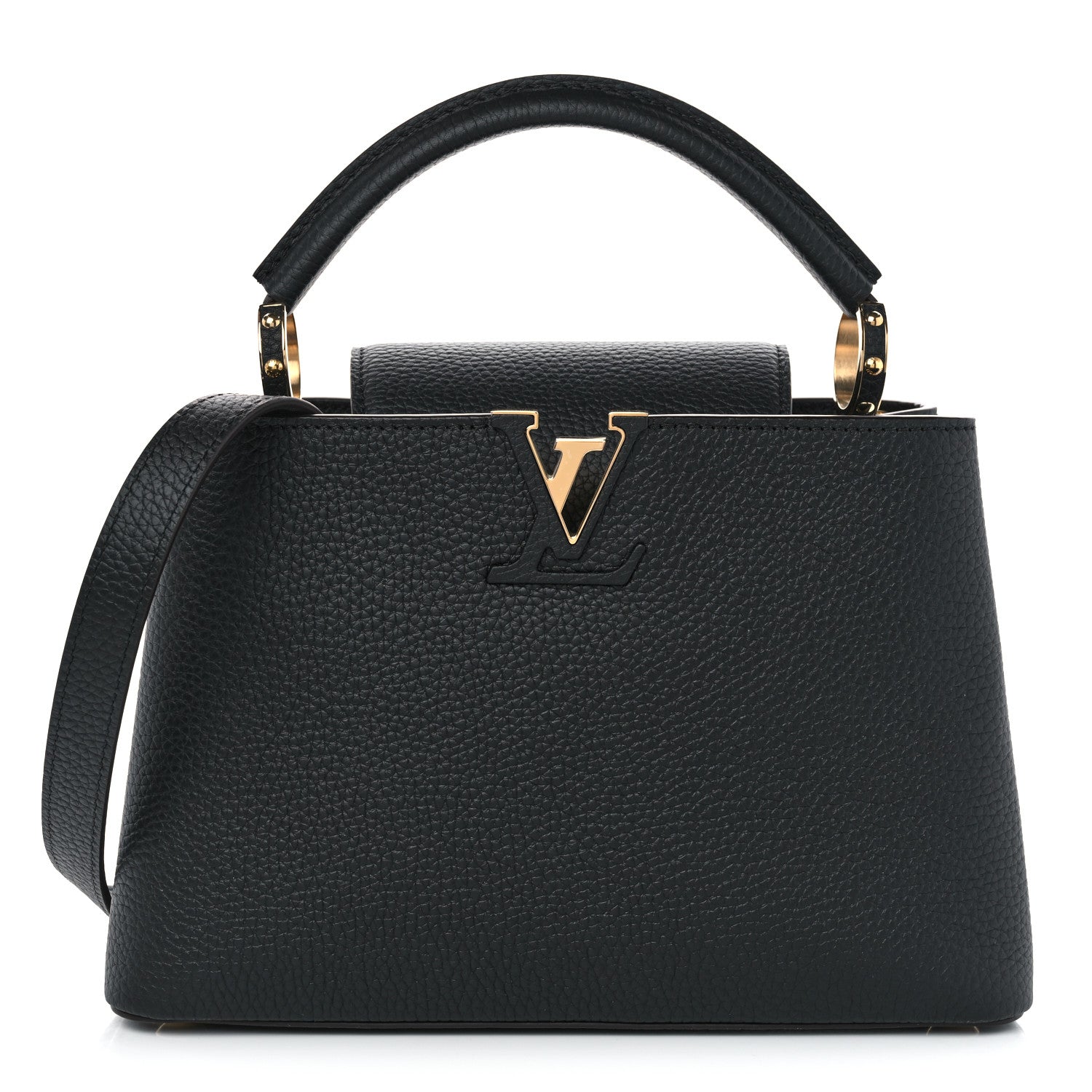 Louis Vuitton Taurillon Capucines BB Black 1 of 9