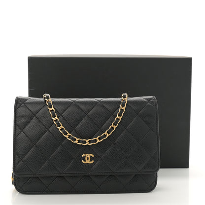 Chanel Caviar Quilted Wallet on Chain WOC Black 15 of 15