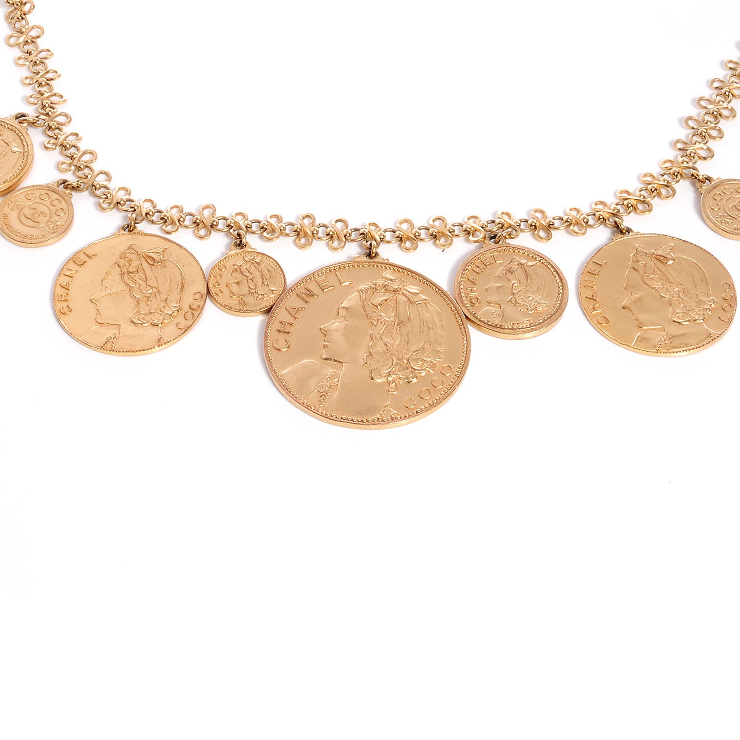 CC Coin Medallion Belt Gold