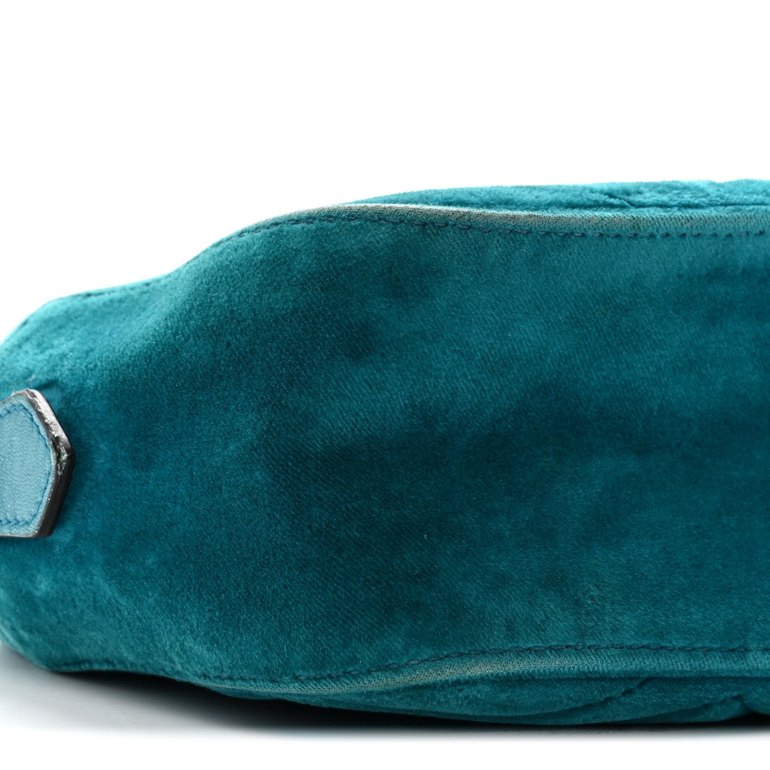 Gucci Velvet Matelasse Small GG Marmont Chain Shoulder Bag Pavone Cyan 9 of 14