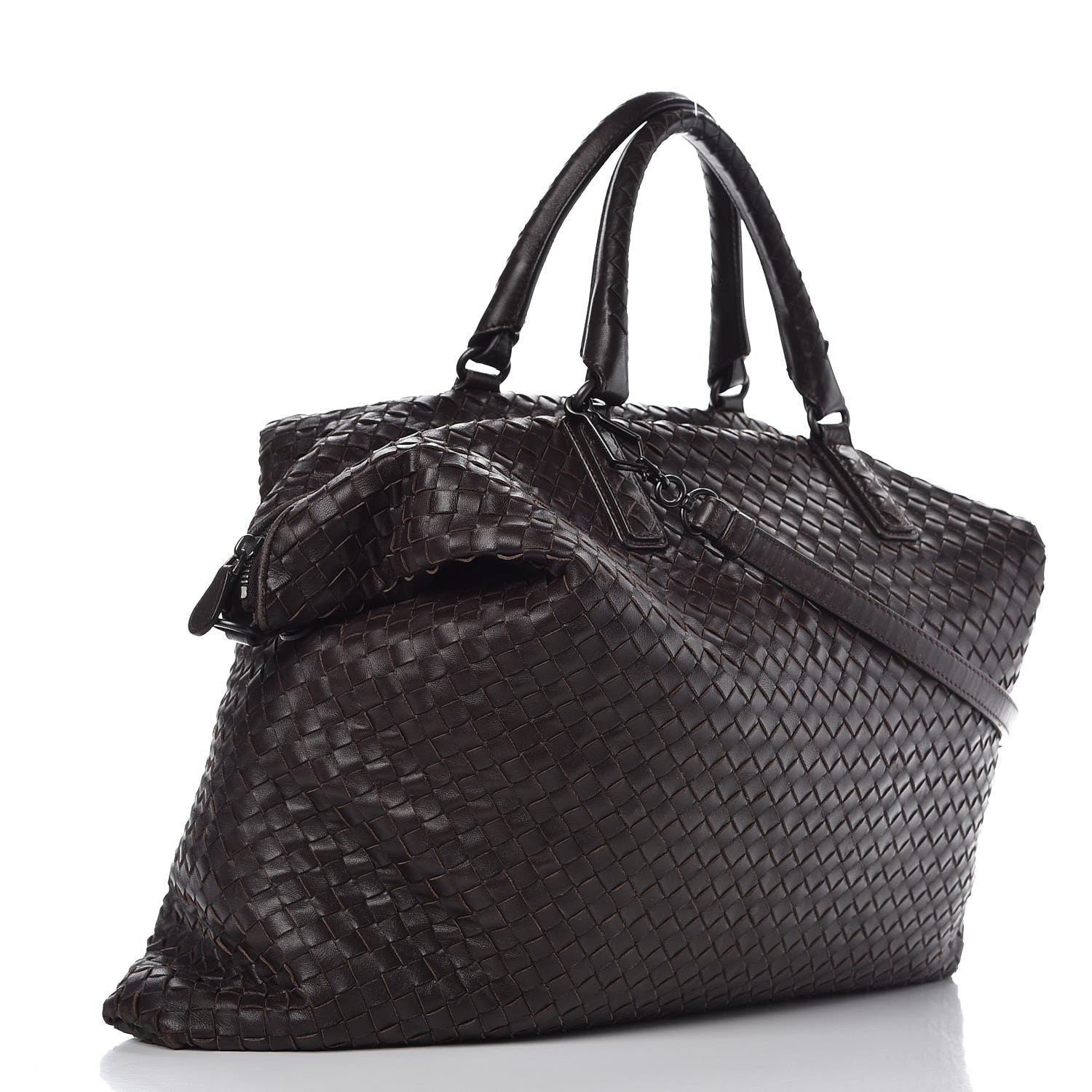 Bottega Veneta Nappa Intrecciato Maxi Convertible Tote Ebano 4 of 25