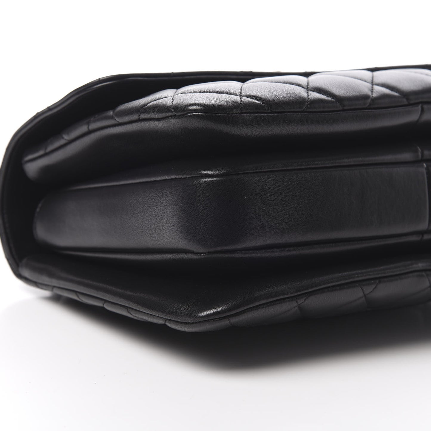 Lambskin Quilted Medium Trendy CC Flap Dual Handle Bag Black