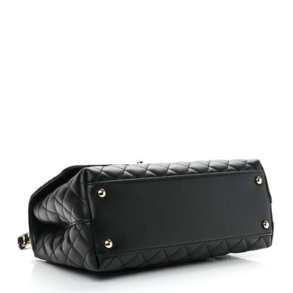 Chanel Caviar Quilted Small Coco Handle Flap Black 4 of 11