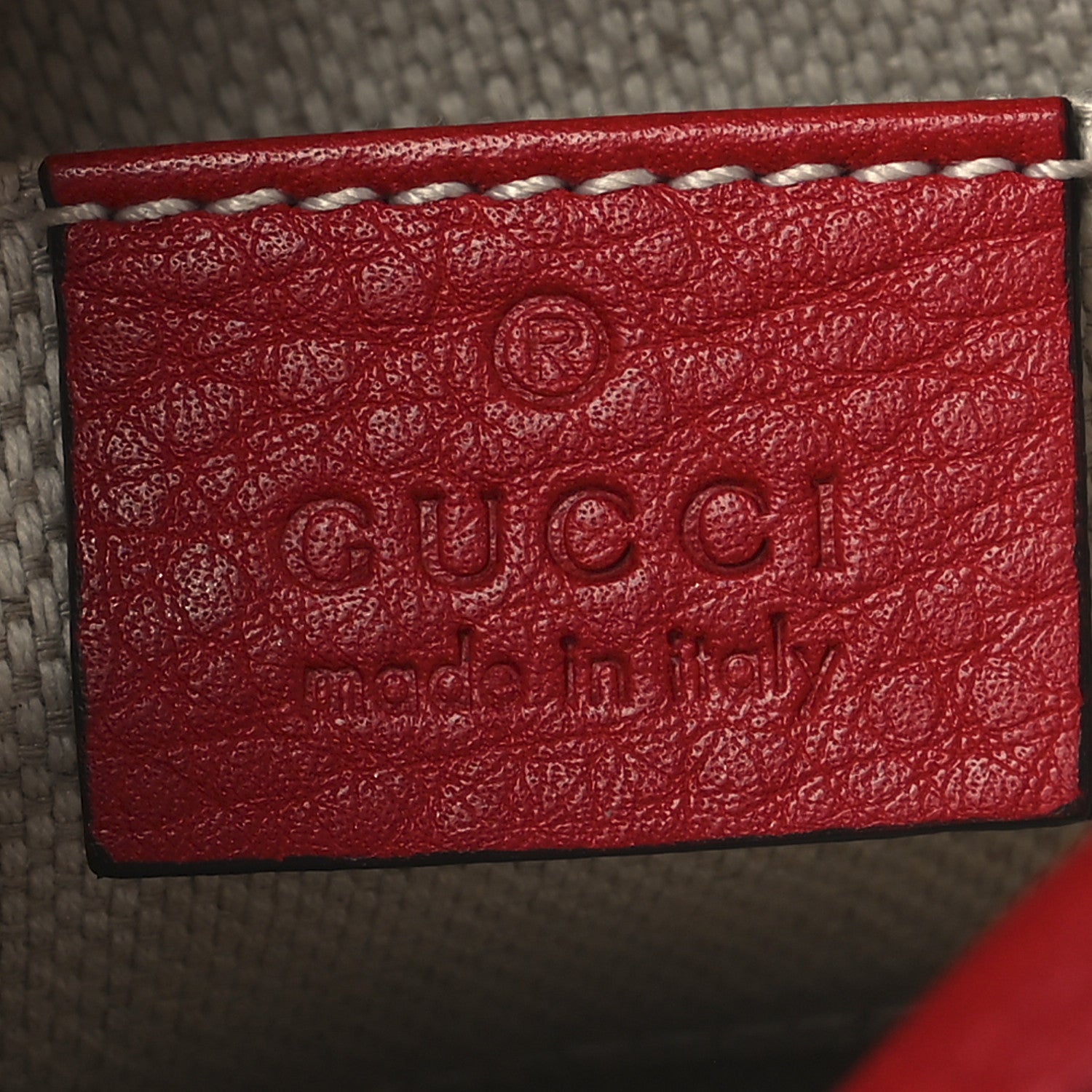 Gucci Pebbled Calfskin Mini Soho Chain Bag Tabasco Red 6 of 12