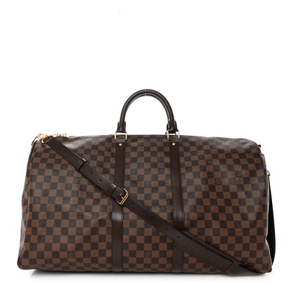 Louis Vuitton Damier Ebene Keepall Bandouliere 55 1 of 7