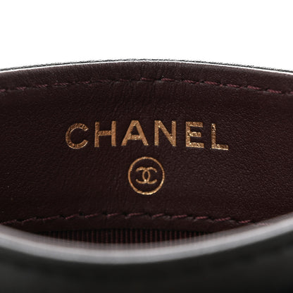 Chanel Aged Calfskin Quilted Lucky Charms Reissue Card Holder Black 12 of 17