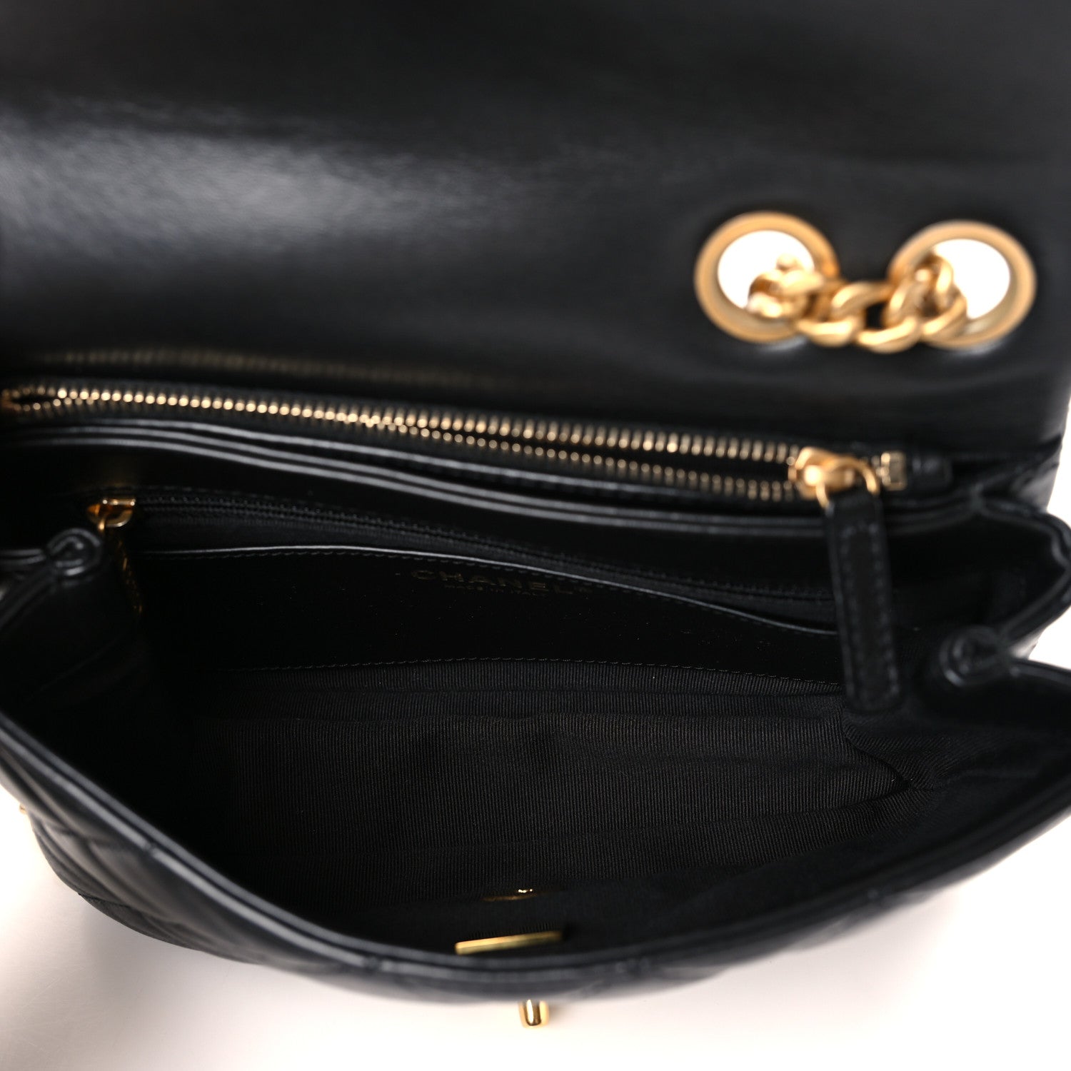 Chanel Lambskin Quilted Small Pillow Crush Flap Black 5 of 10