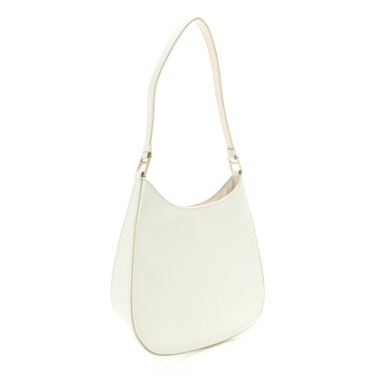 Prada Spazzolato Cleo Shoulder Bag White 3 of 9