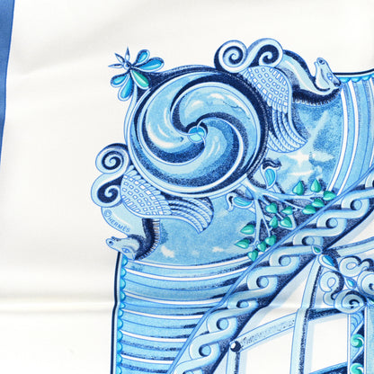 Hermes Silk Monnaies Et Symboles De Parisii Scarf 90 3 of 4
