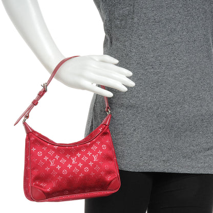 Louis Vuitton Satin Little Boulogne Red 2 of 7