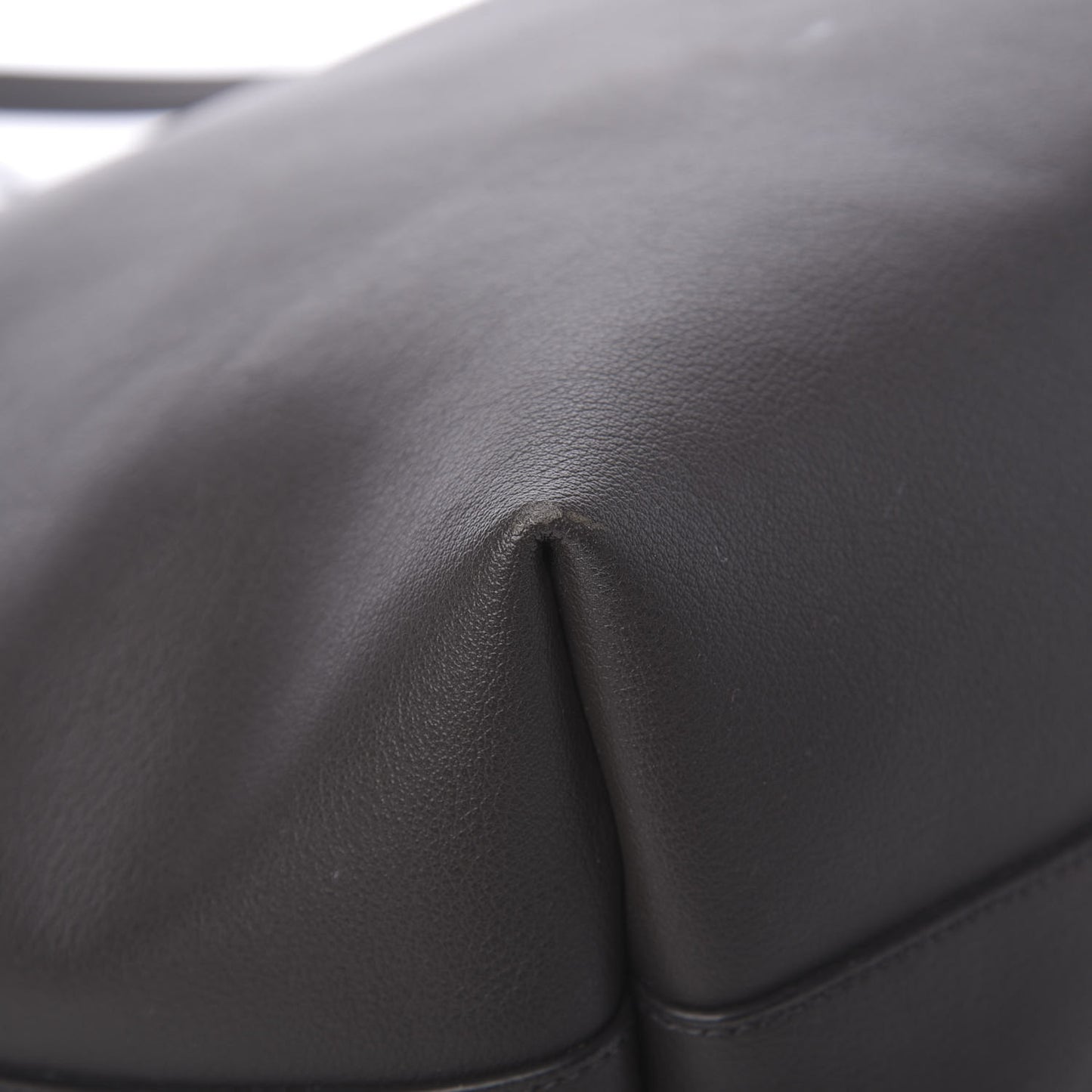 Calfskin Large Shopping Tote Dark Grey