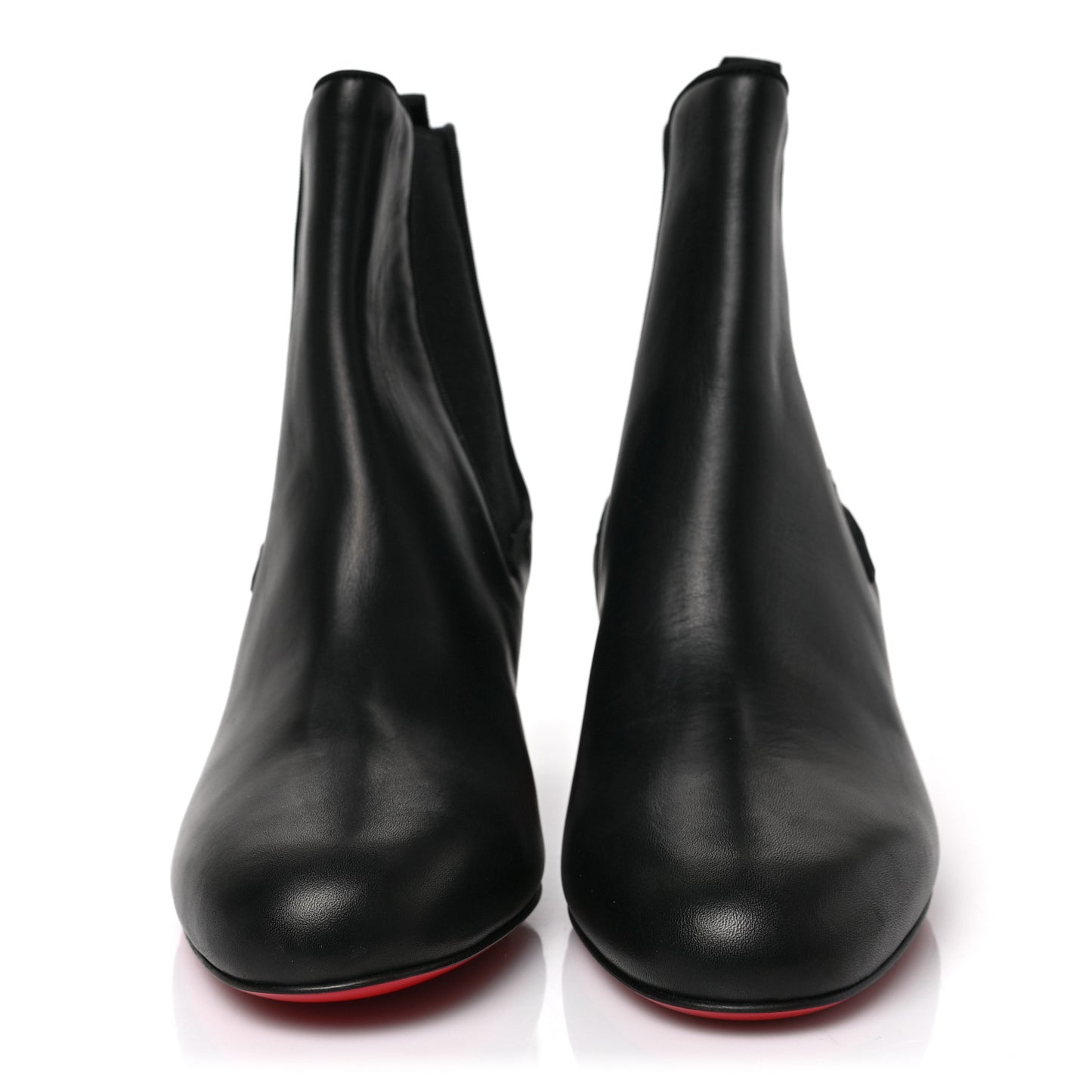 Calfskin Turelastic 55 Ankle Boots 36.5 Black