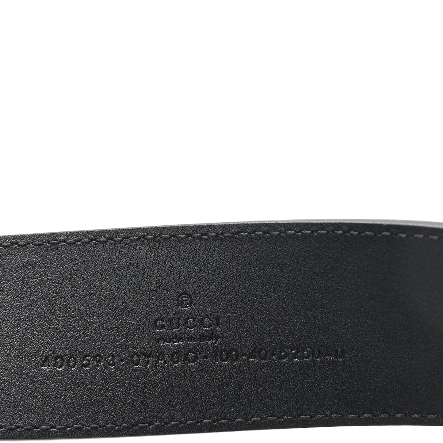 Plutone Calfskin Double G 40mm Belt 100 40 Black