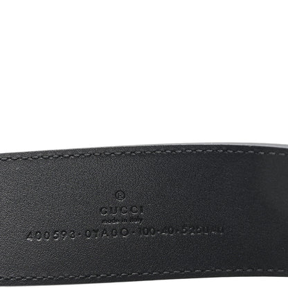 Gucci Plutone Calfskin Double G 40mm Belt 100 40 Black 3 of 4