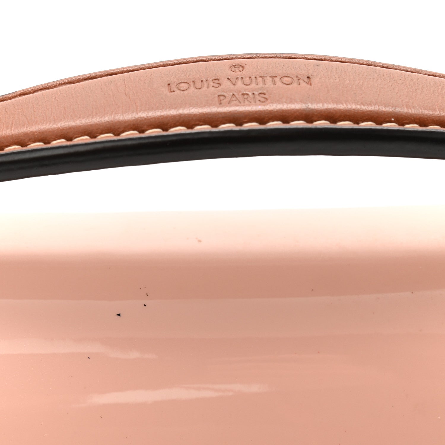 Louis Vuitton Patent Calfskin Monogram Cherrywood BB Rose Ballerine 11 of 12
